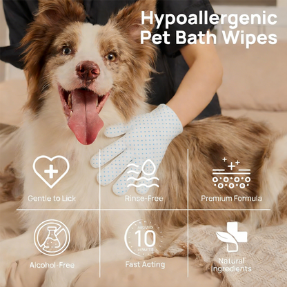 Pet Glove Wipes Travel Pack