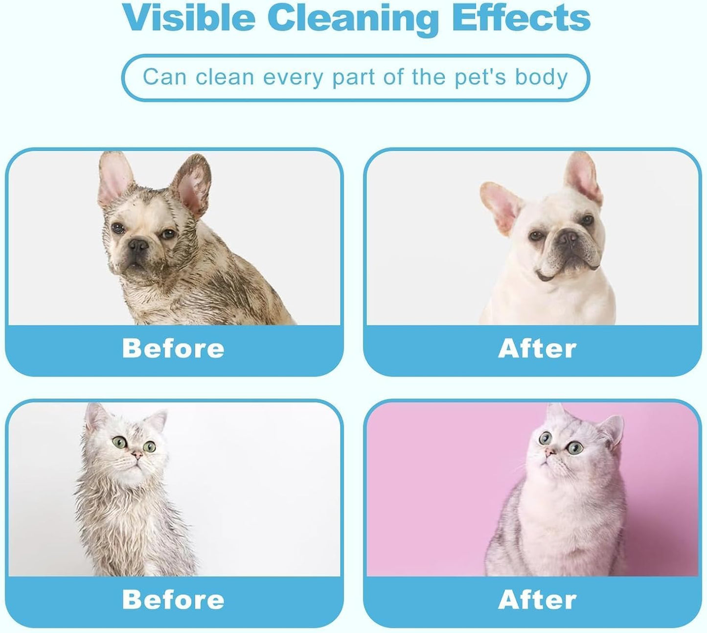 Pet No-Rinse Glove Wipes