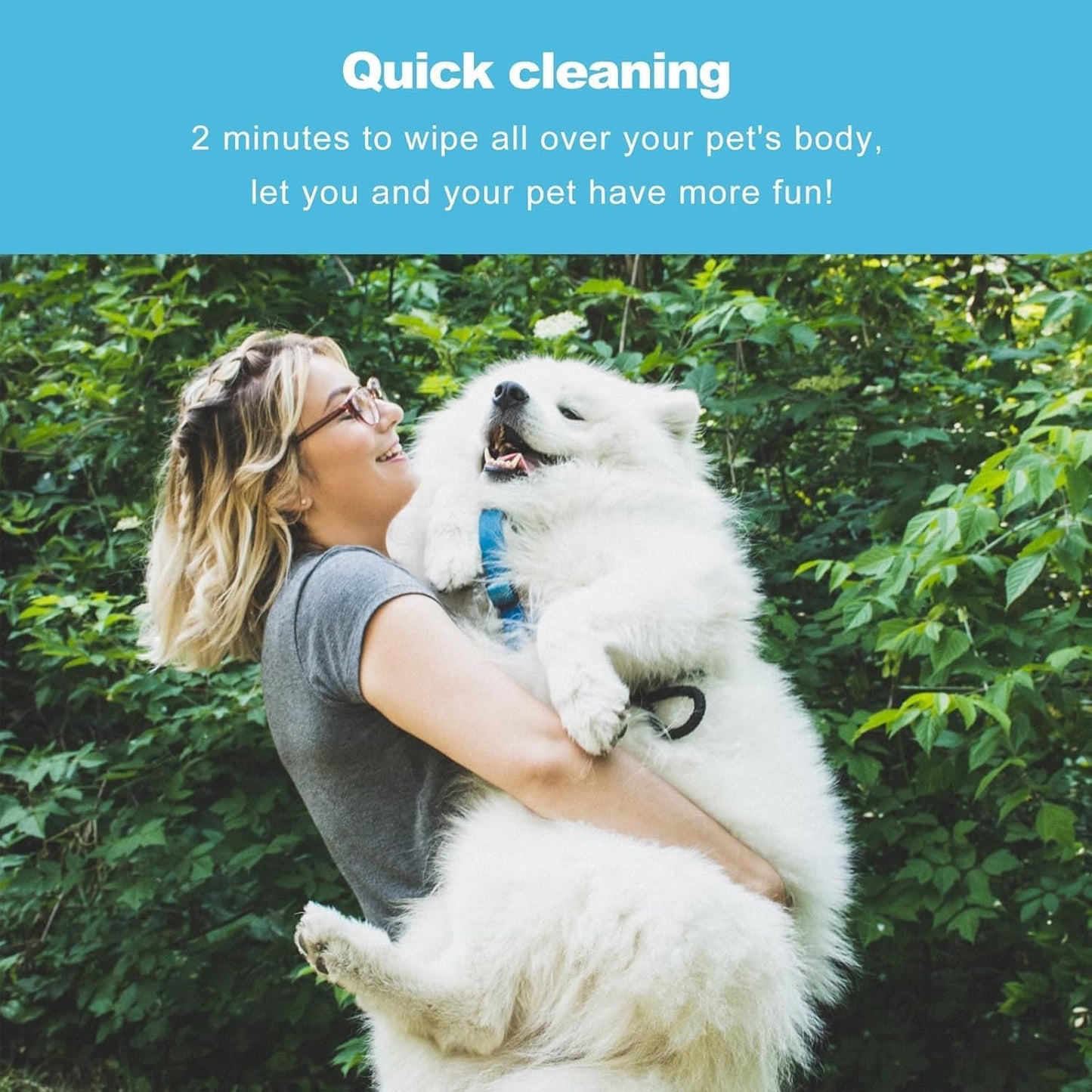 Pet No-Rinse Glove Wipes