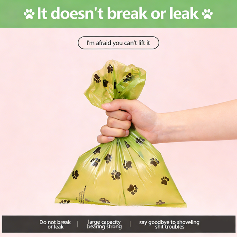 Eco-Friendly Dog Walking Kit - Biodegradable Bags(Fragrance) & Cleaning Wipes