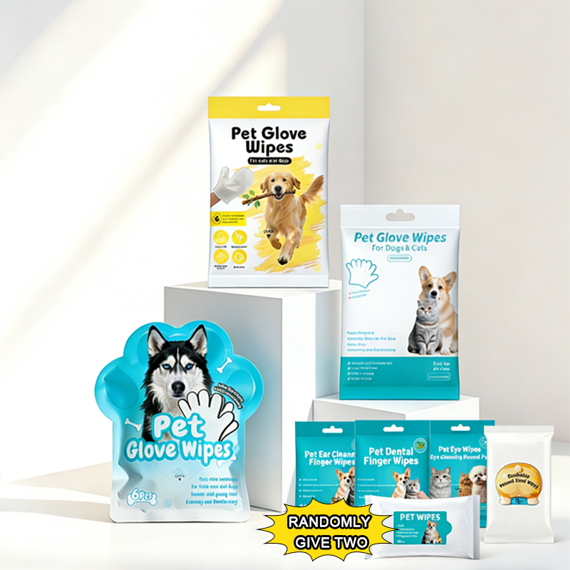 Large No-Rinse Pet Glove - Quick Clean in 30 Seconds