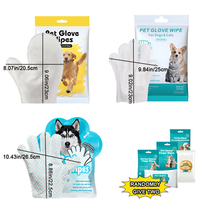 Large No-Rinse Pet Glove - Quick Clean in 30 Seconds