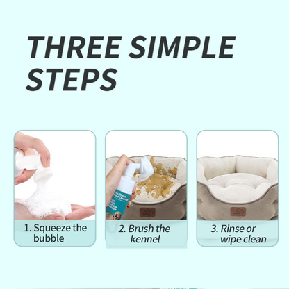 Complete Pet Cleaning Kit - Paw Foam, Deodorizer Spray, Ear & Eye Cleaning Set