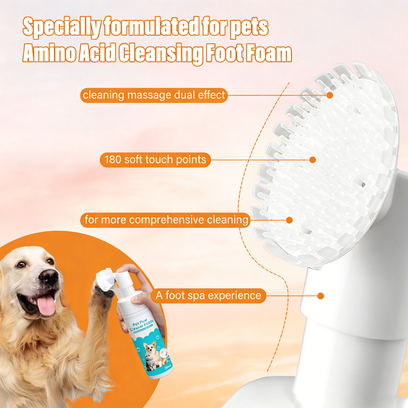 Complete Pet Cleaning Kit - Paw Foam, Deodorizer Spray, Ear & Eye Cleaning Set