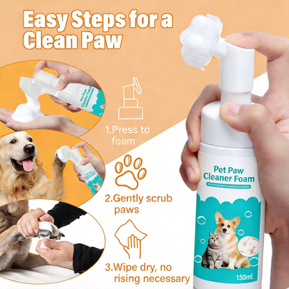 Complete Pet Cleaning Kit - Paw Foam, Deodorizer Spray, Ear & Eye Cleaning Set